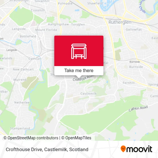 Crofthouse Drive, Castlemilk map