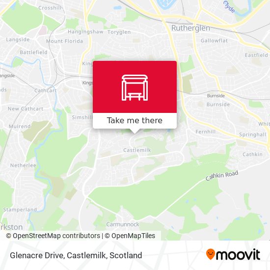 Glenacre Drive, Castlemilk map