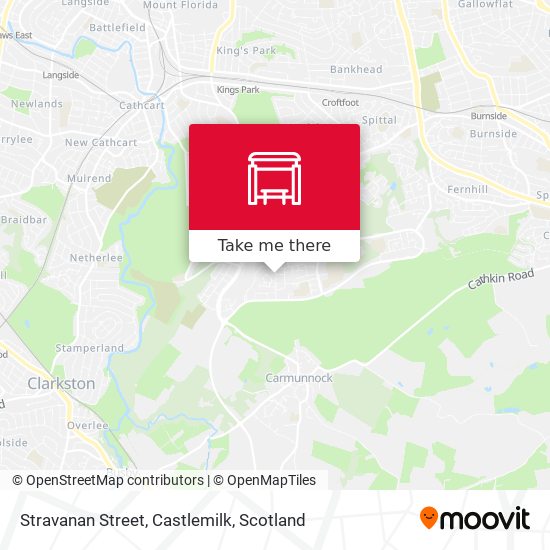 Stravanan Street, Castlemilk map