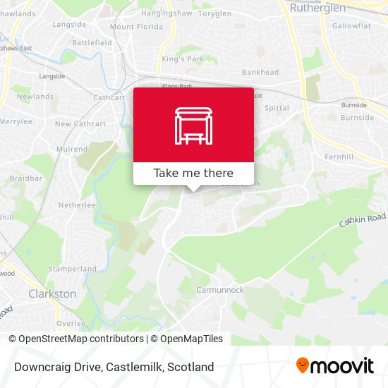 Downcraig Drive, Castlemilk map