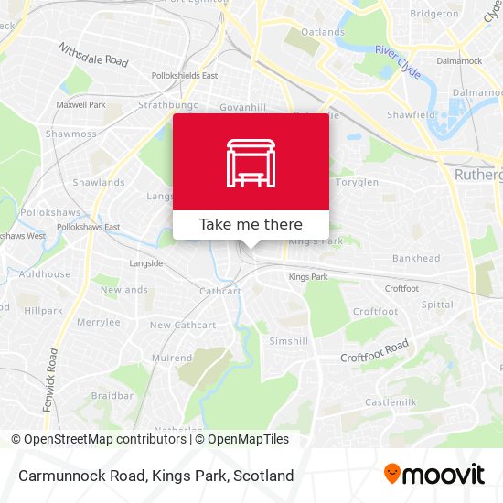 Carmunnock Road, Kings Park map