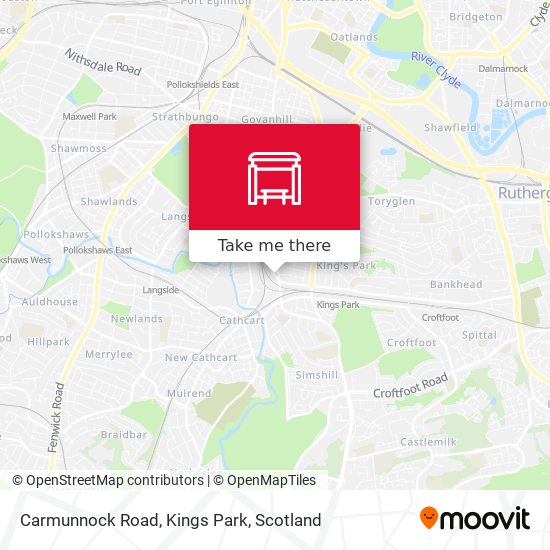 Carmunnock Road, Kings Park map