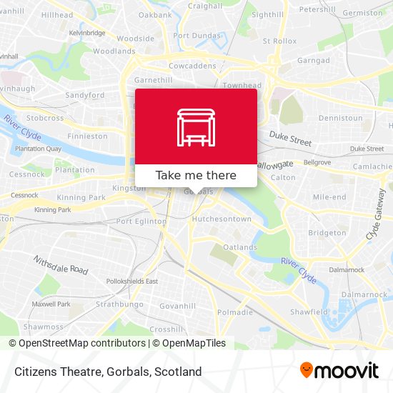 Citizens Theatre, Gorbals map