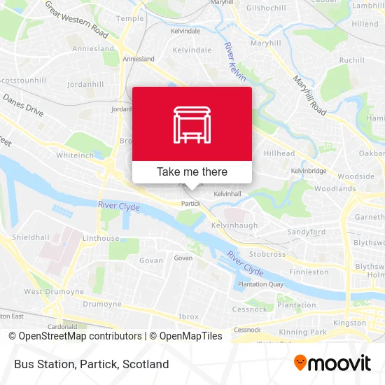 Bus Station, Partick map