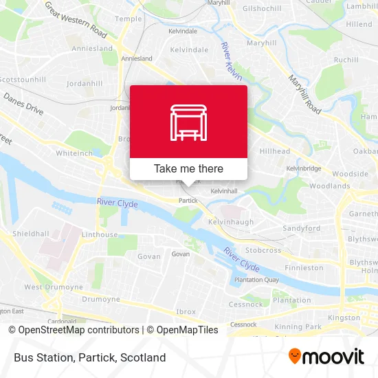 Bus Station, Partick map