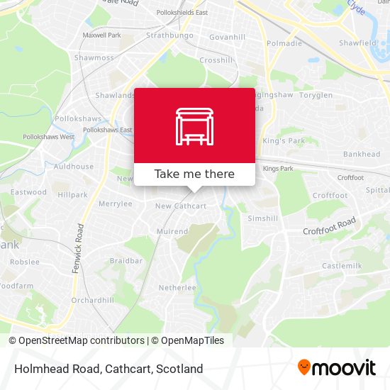 Holmhead Road, Cathcart map