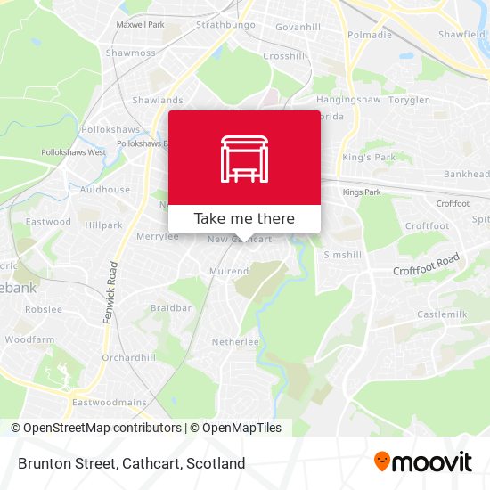 Brunton Street, Cathcart map