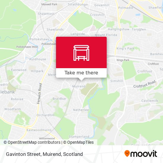 Gavinton Street, Muirend map