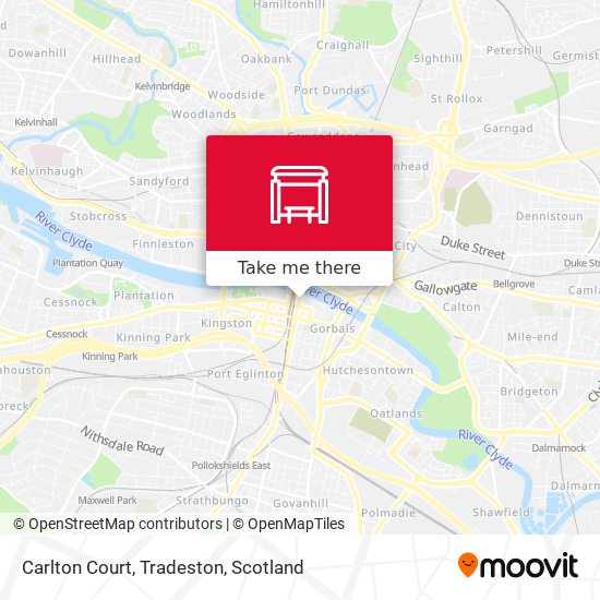 Carlton Court, Tradeston map