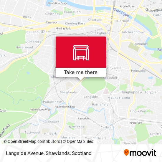 Langside Avenue, Shawlands map