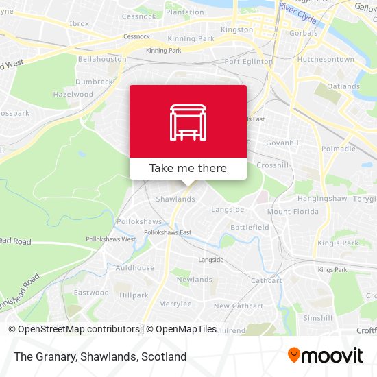 The Granary, Shawlands map