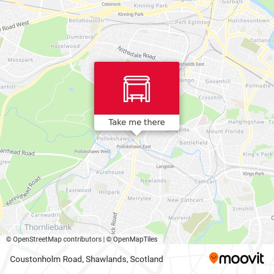 Coustonholm Road, Shawlands map