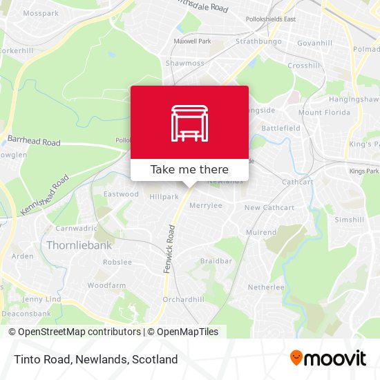 Tinto Road, Newlands map