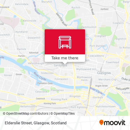 Elderslie Street, Glasgow map