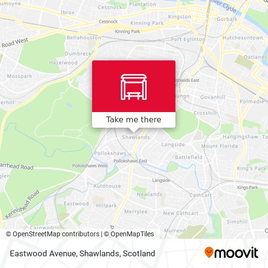 Eastwood Avenue, Shawlands map