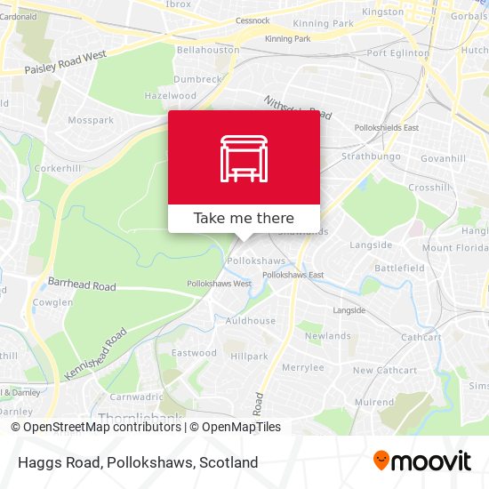 Haggs Road, Pollokshaws map