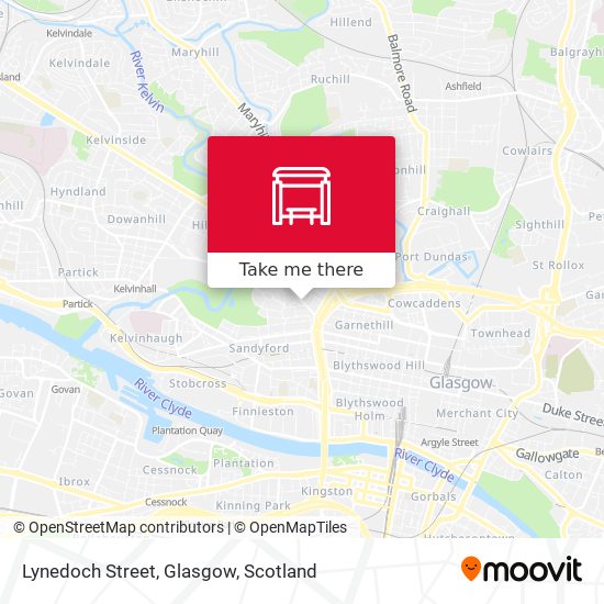 Lynedoch Street, Glasgow map