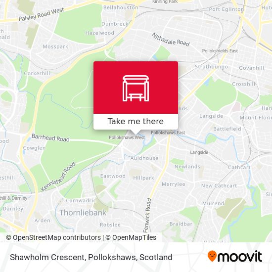 Shawholm Crescent, Pollokshaws map