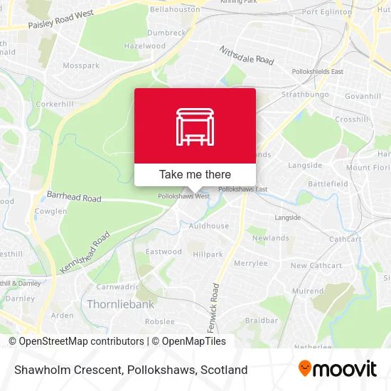 Shawholm Crescent, Pollokshaws map