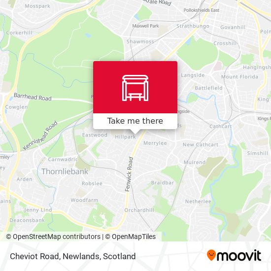 Cheviot Road, Newlands map