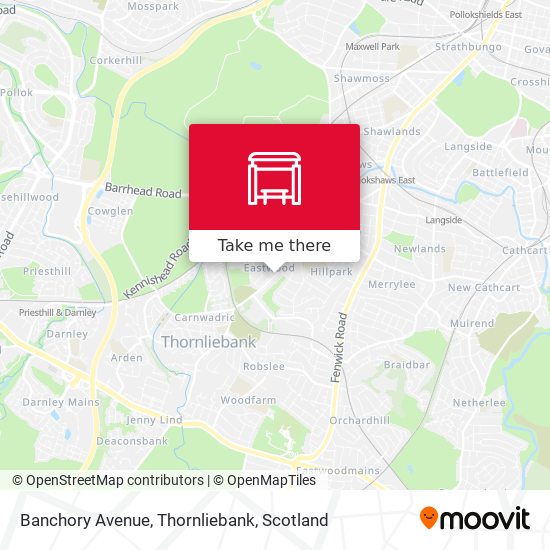 Banchory Avenue, Thornliebank map