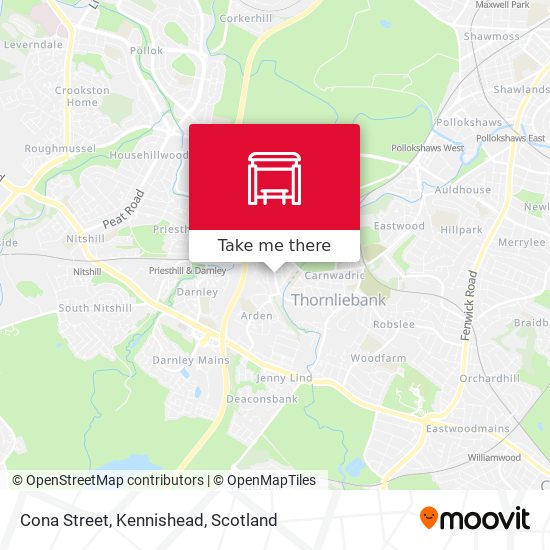 Cona Street, Kennishead map