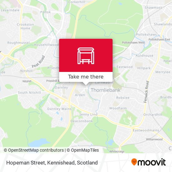 Hopeman Street, Kennishead map