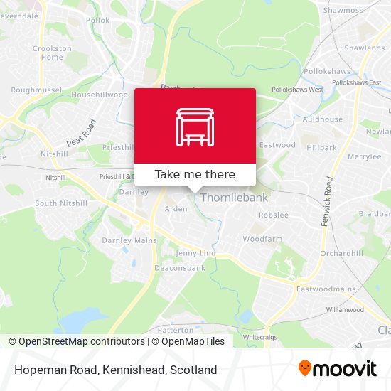 Hopeman Road, Kennishead map