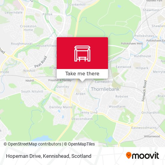 Hopeman Drive, Kennishead map