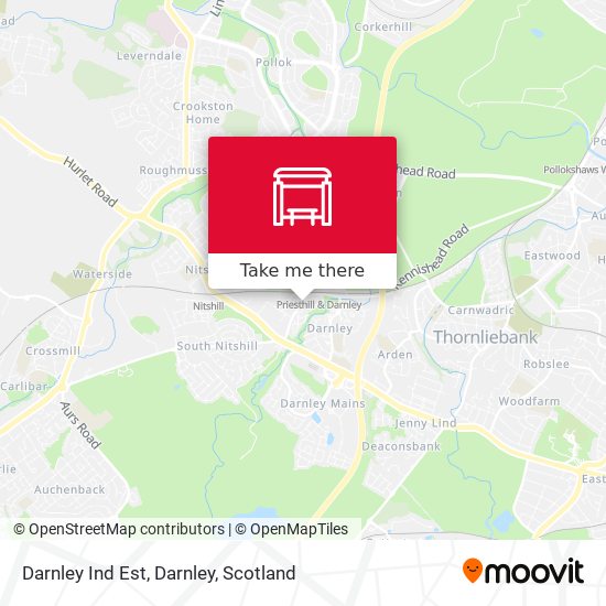 Darnley Ind Est, Darnley map