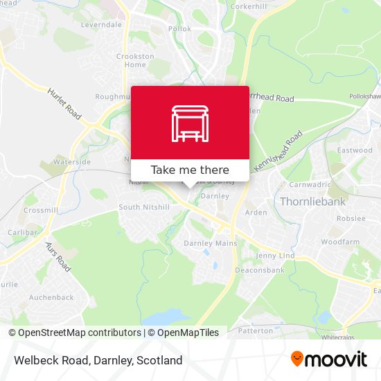 Welbeck Road, Darnley map