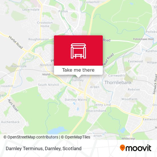 Darnley Terminus, Darnley map