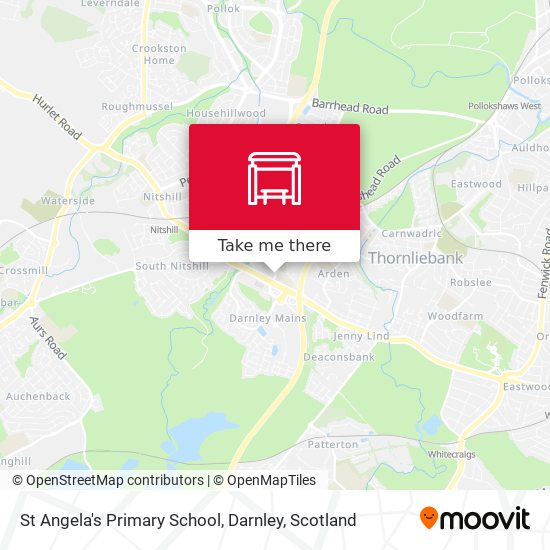 St Angela's Primary School, Darnley map
