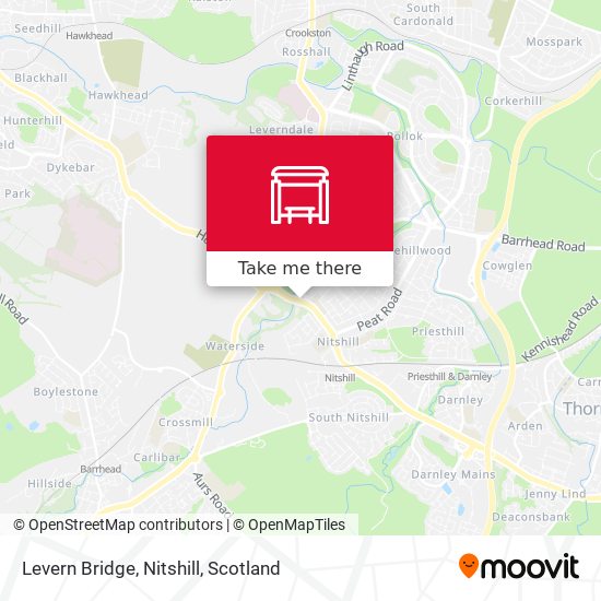 Levern Bridge, Nitshill map