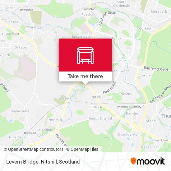 Levern Bridge, Nitshill map