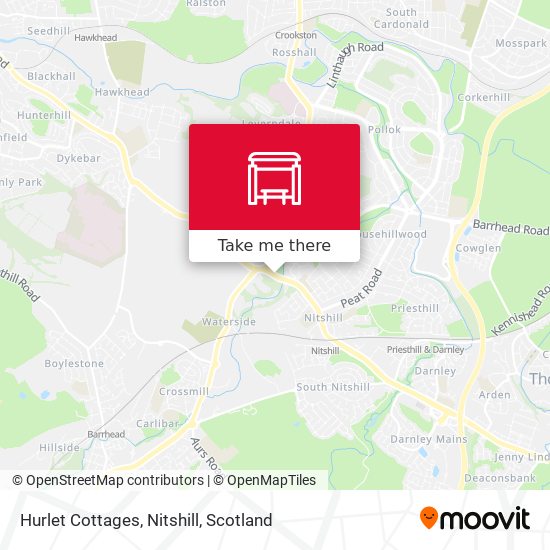 Hurlet Cottages, Nitshill map