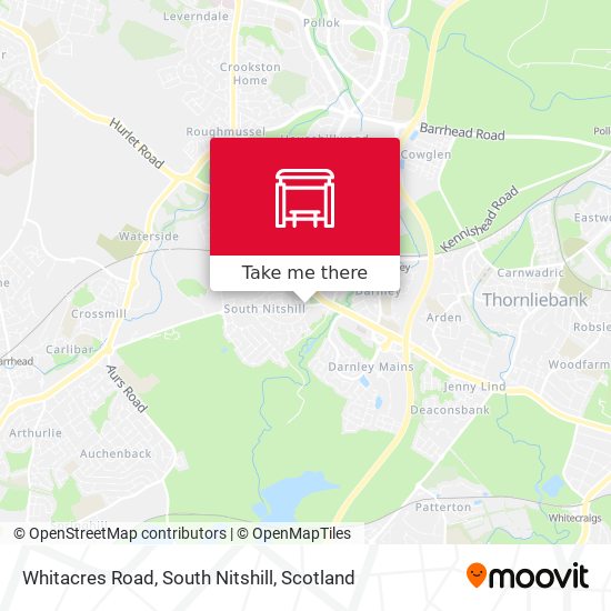 Whitacres Road, South Nitshill map