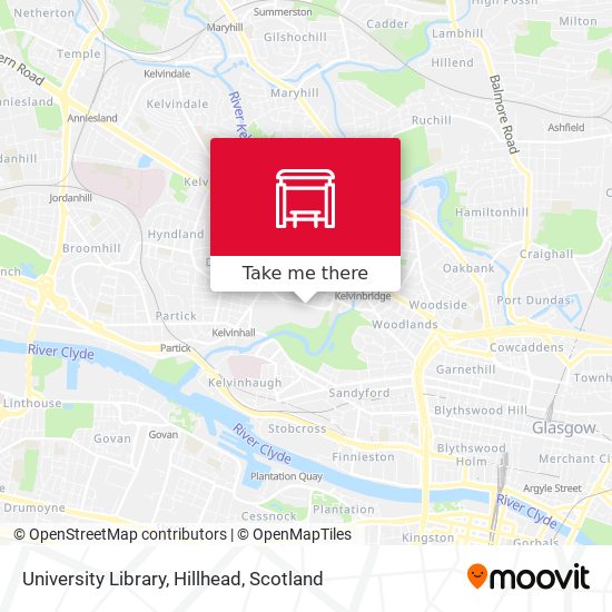 University Library, Hillhead map
