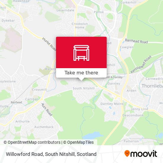 Willowford Road, South Nitshill map