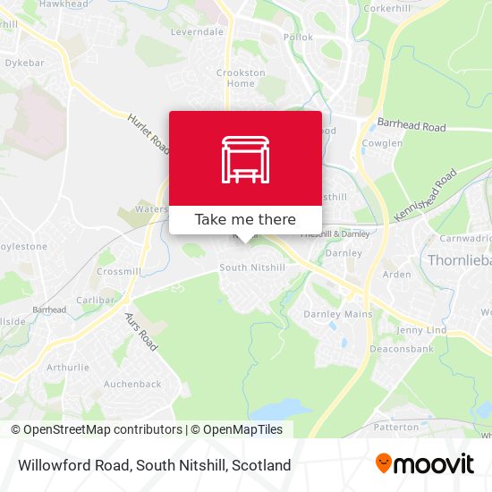 Willowford Road, South Nitshill map