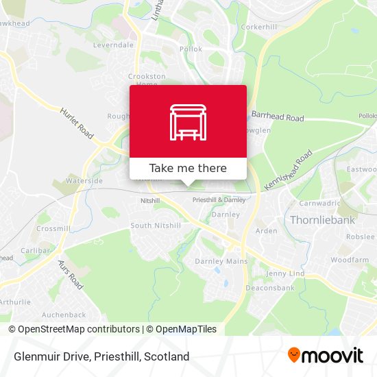 Glenmuir Drive, Priesthill map