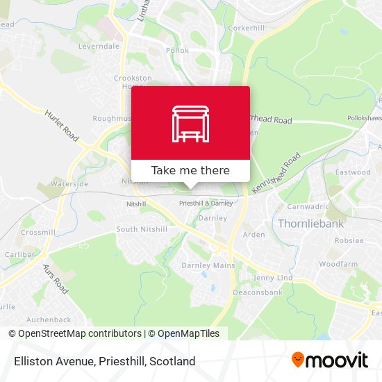 Elliston Avenue, Priesthill map