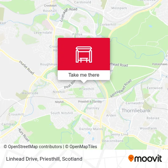 Linhead Drive, Priesthill map