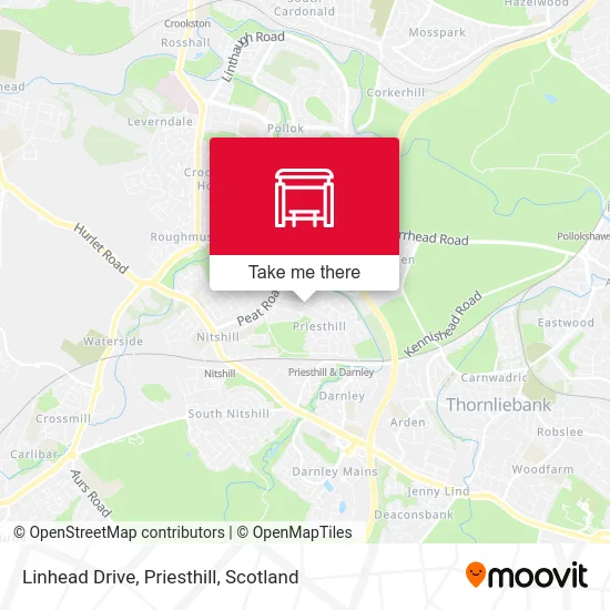 Linhead Drive, Priesthill map