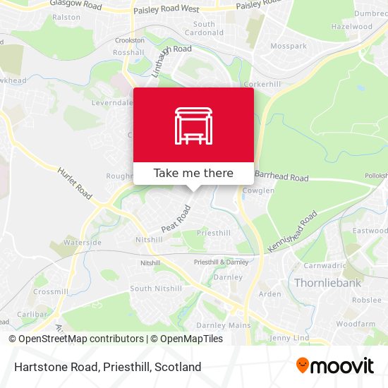 Hartstone Road, Priesthill map