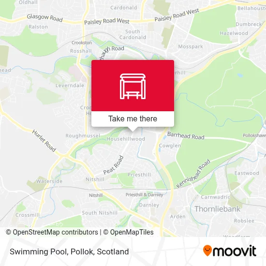 Swimming Pool, Pollok map