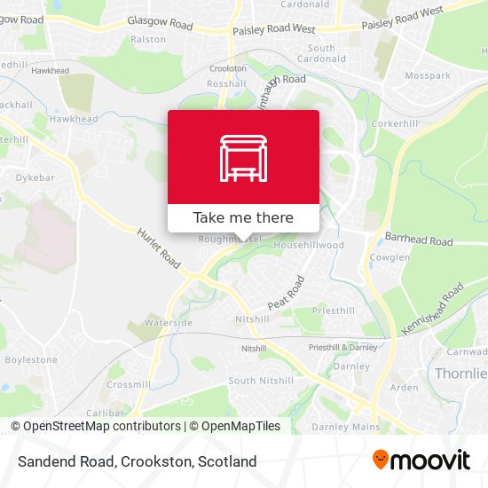 Sandend Road, Crookston map