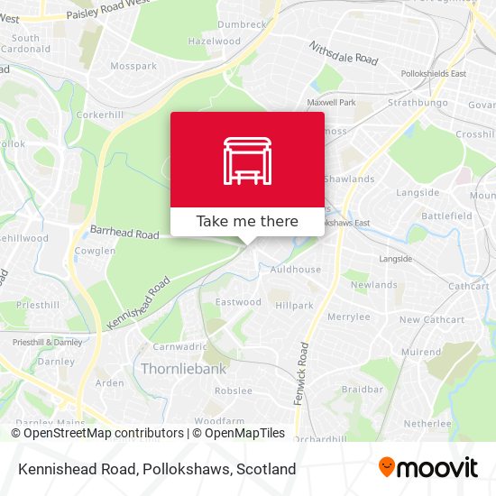 Kennishead Road, Pollokshaws map