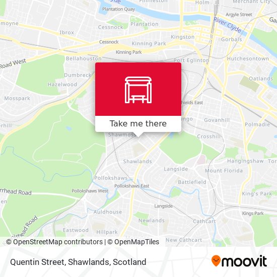 Quentin Street, Shawlands map
