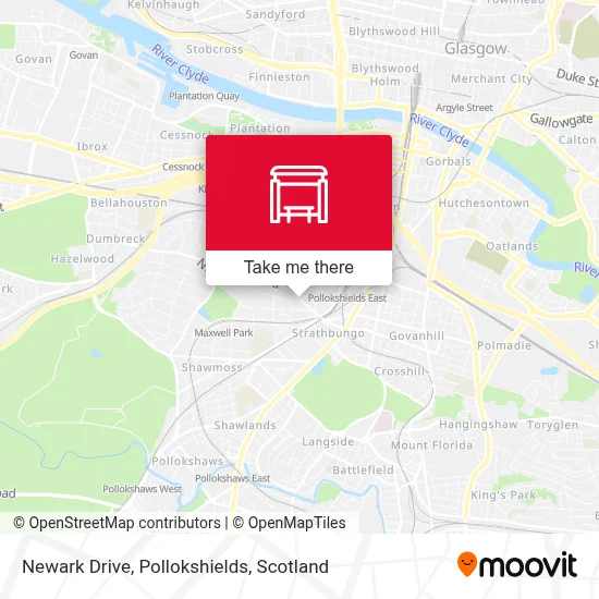 Newark Drive, Pollokshields map